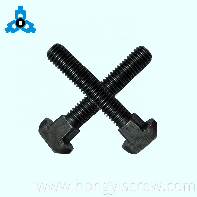 China Manufacturers Carbon Steel T head Square Neck Bolts OEM Stock Support